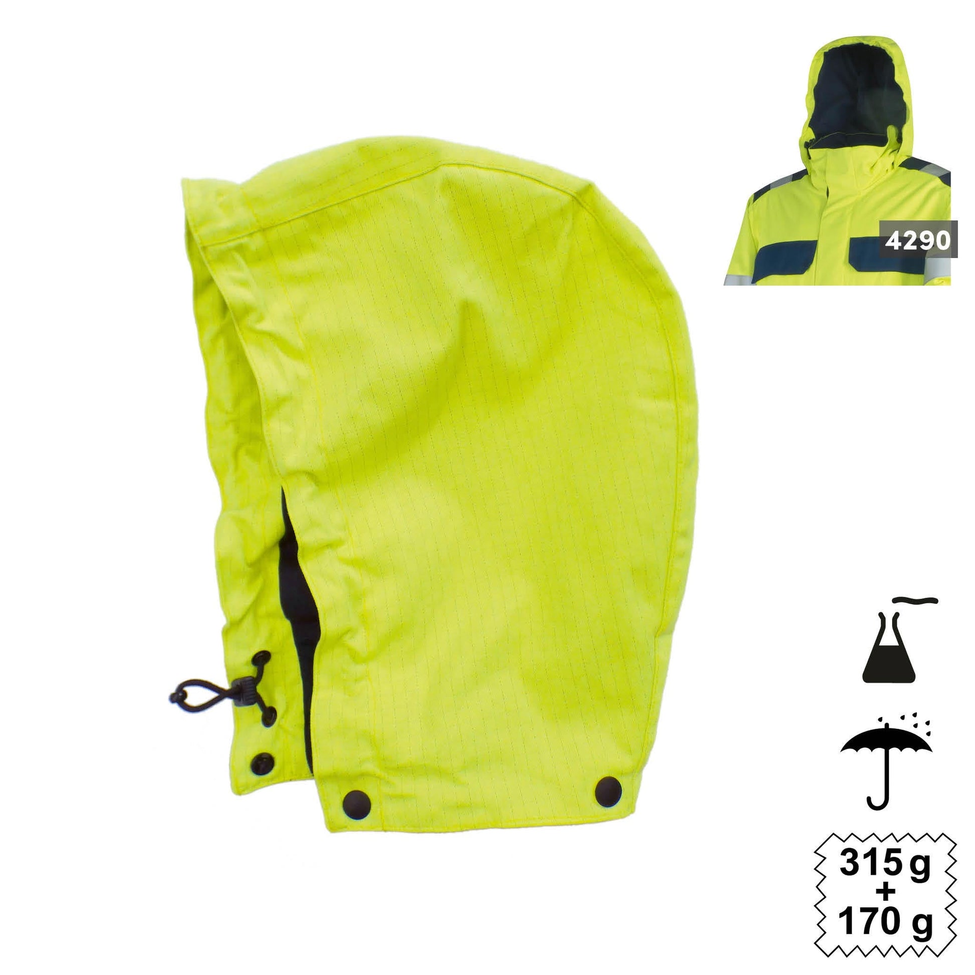 Cagoule météo haute visibilité multinorme 911