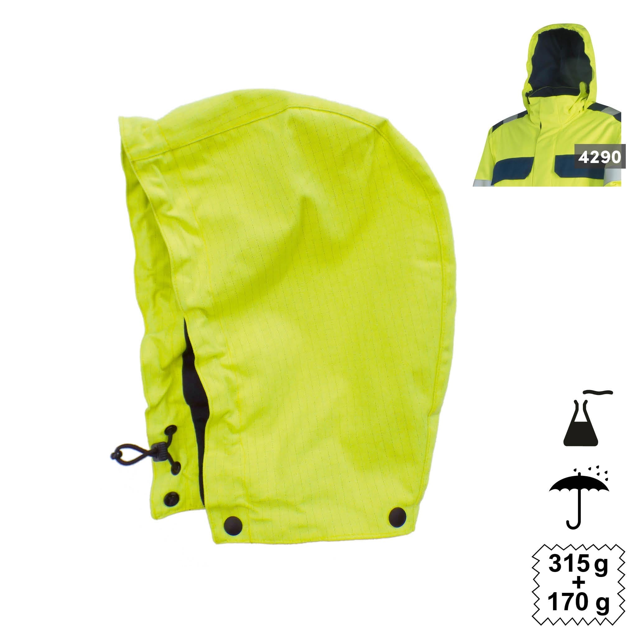 Cagoule météo haute visibilité multinorme 911